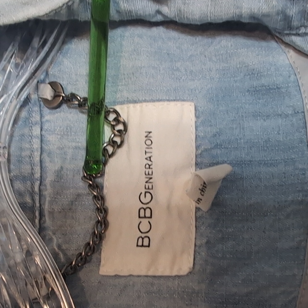 Bcbgeneration Chambray Hooded Jacket - image 6